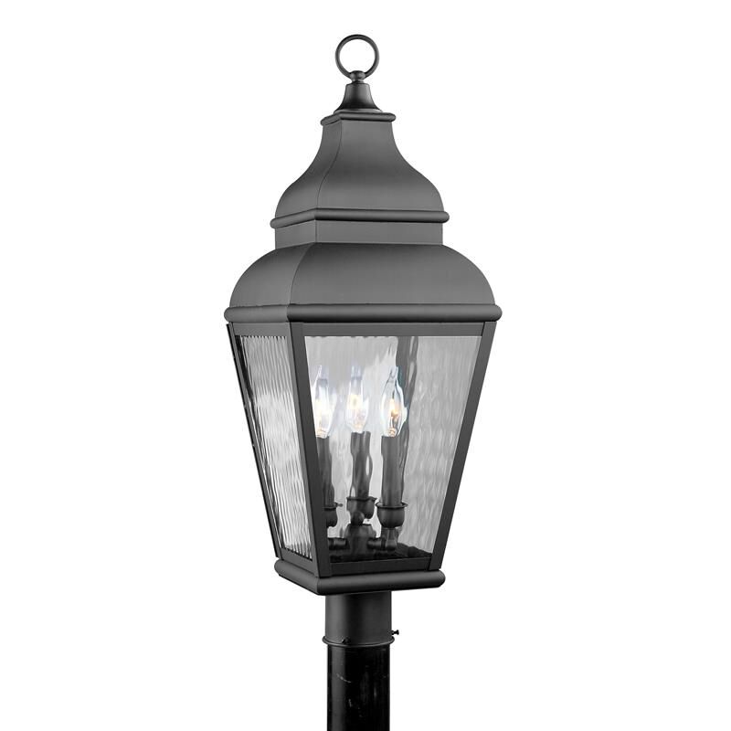 Exeter 29 Inch Tall 3 Light Outdoor Post Lamp by Livex Lighting